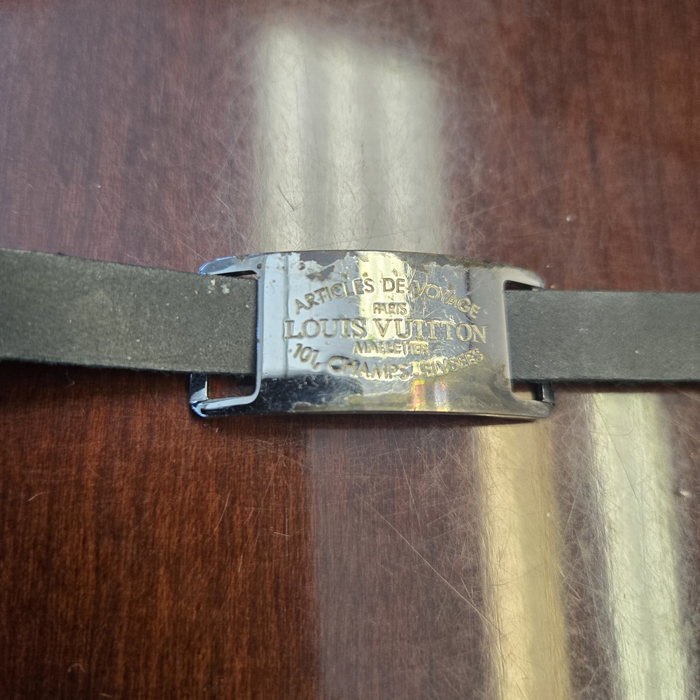 Louis Vuitton Black Leather Belt